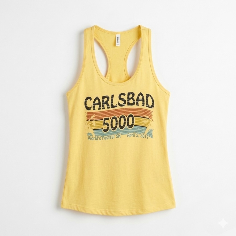 Carlsbad 5000 Racerback Vintage Inspired Tank Top - 2017 - Medium